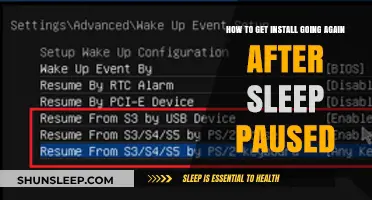Revive Your Installation: Quick Fixes to Resume After Sleep Pause