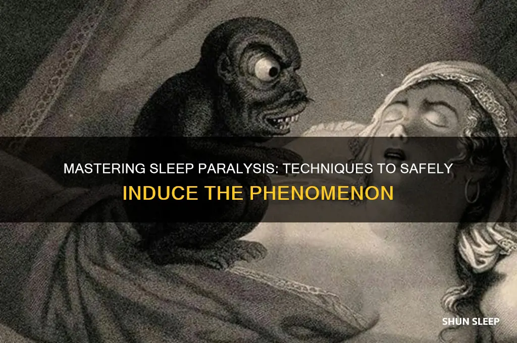 how to get into sleep paraylsis
