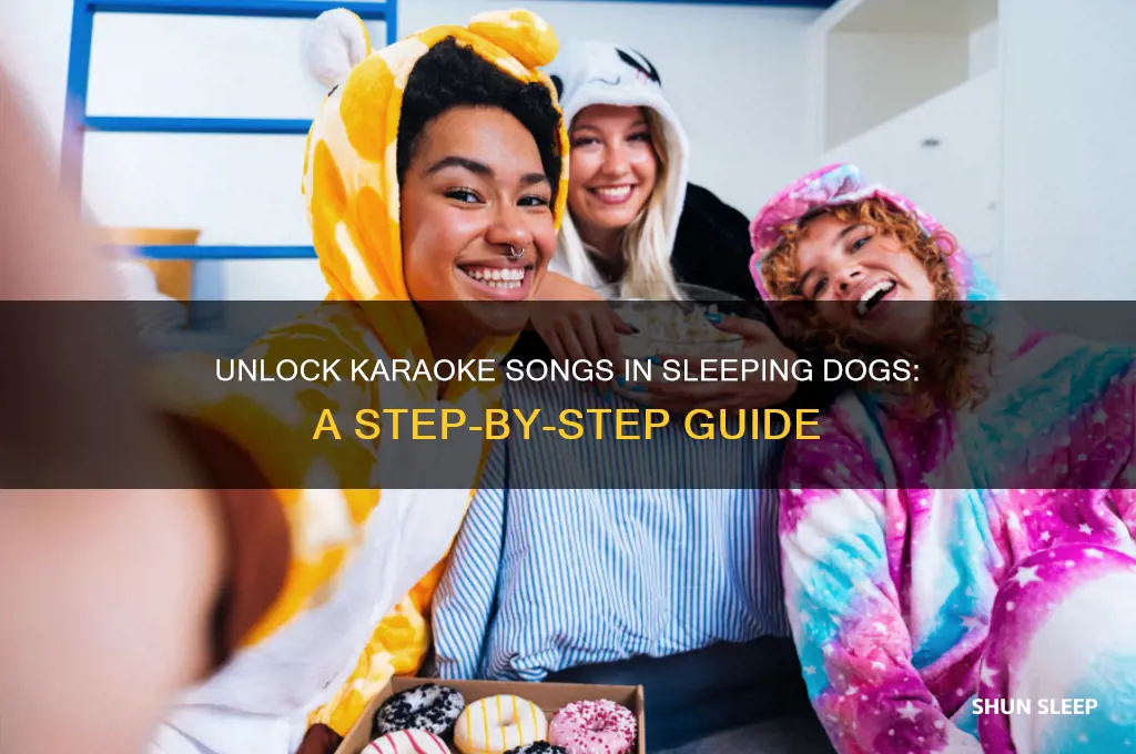 how to get karaoke songs on sleeping dogs
