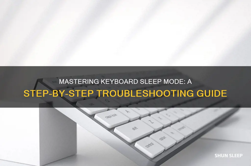 how to get keyboard sleep to work