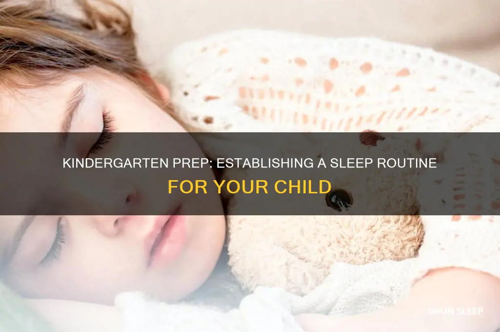 how to get kids ready for kindergarten sleep routine