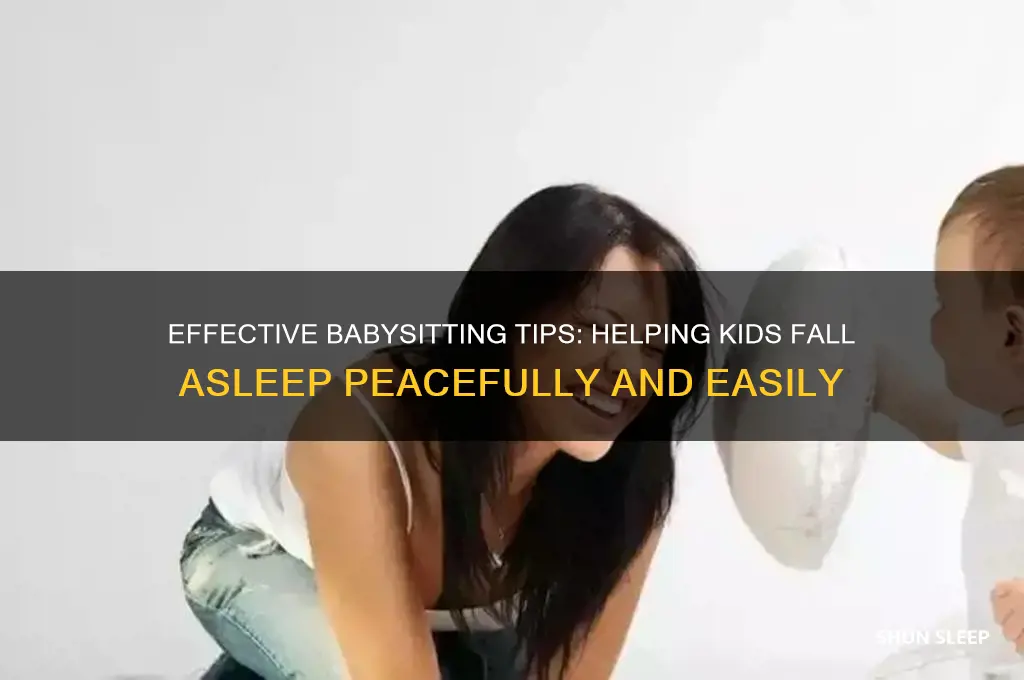 how to get kids to sleep babysitting