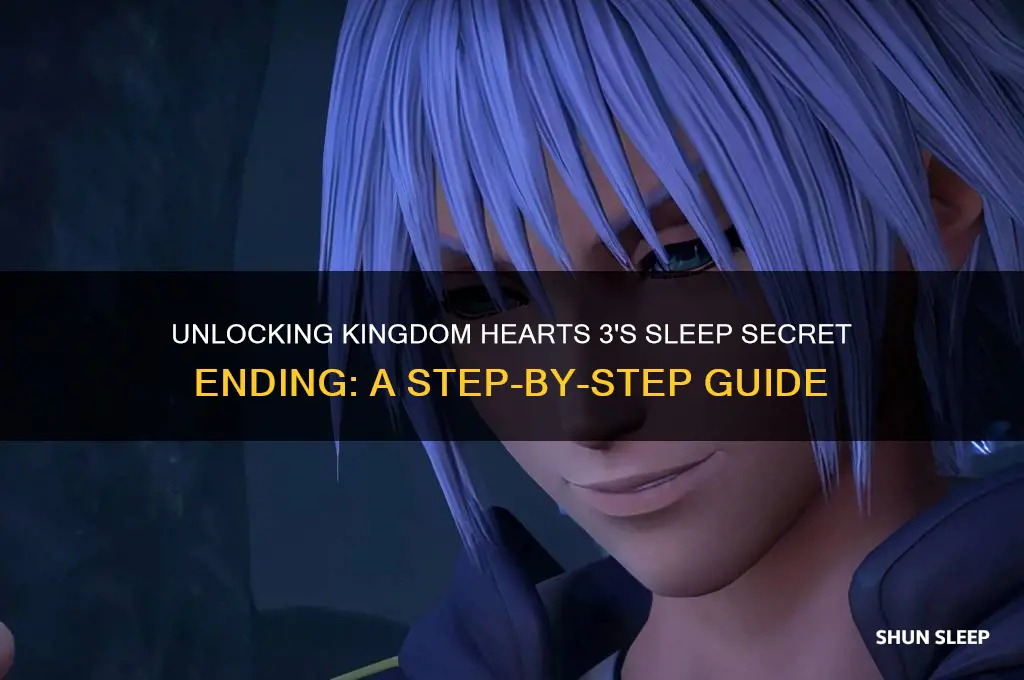 how to get kingdom hearts 3 sleep secret ending