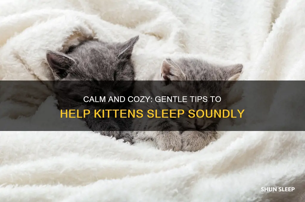 how to get kittens to go to sleep