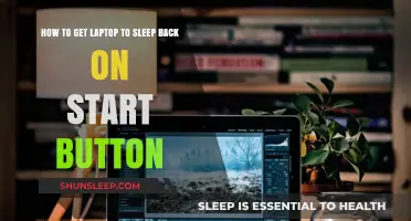Revive Your Laptop: Quick Fix to Restore Sleep Mode on Start Button