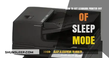 Quick Fix: Waking Up Your Lexmark Printer from Sleep Mode