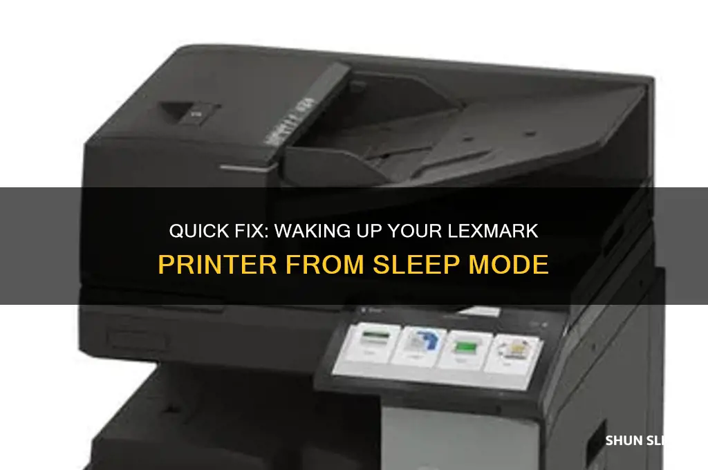 how to get lexmark printer out of sleep mode
