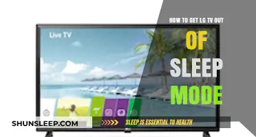 Wake Up Your LG TV: Quick Fix to Exit Sleep Mode