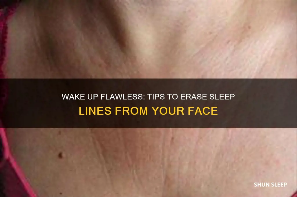 how to get lines off face from sleeping