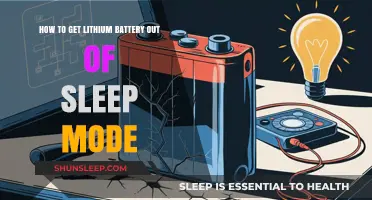 Reviving Lithium Batteries: Effective Methods to Exit Sleep Mode