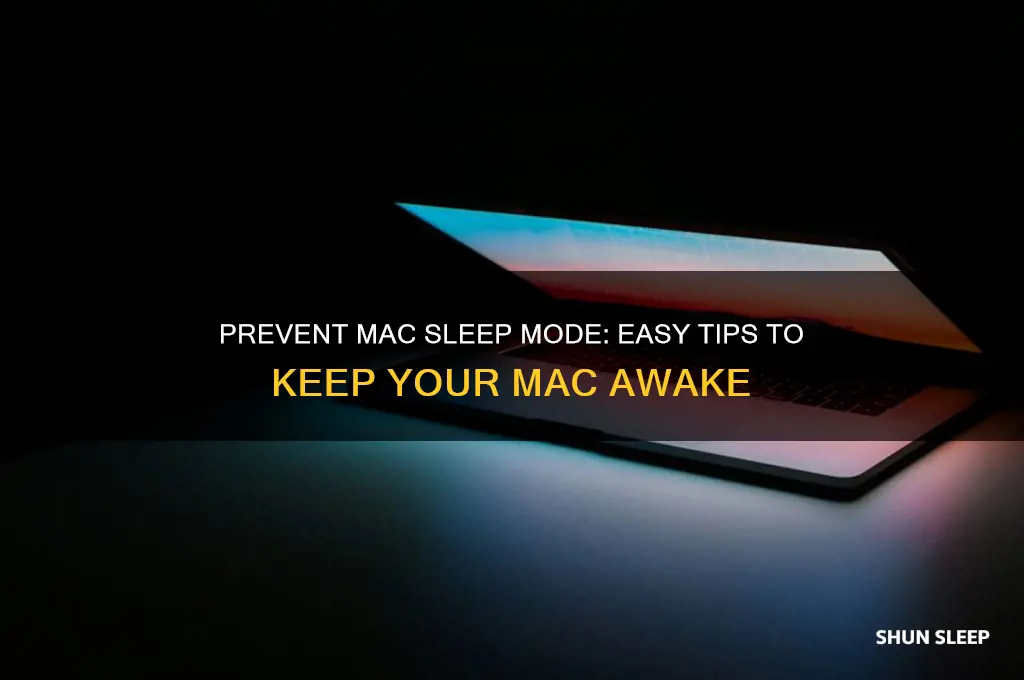 how to get mac to not sleep