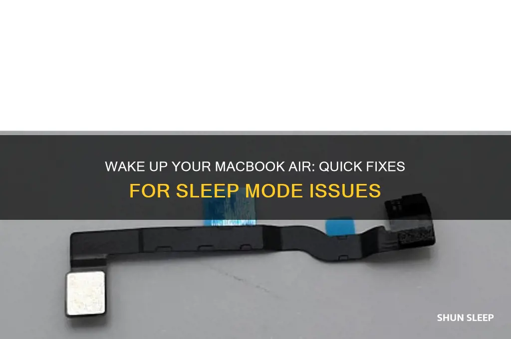 how to get macbook air out of sleep mode