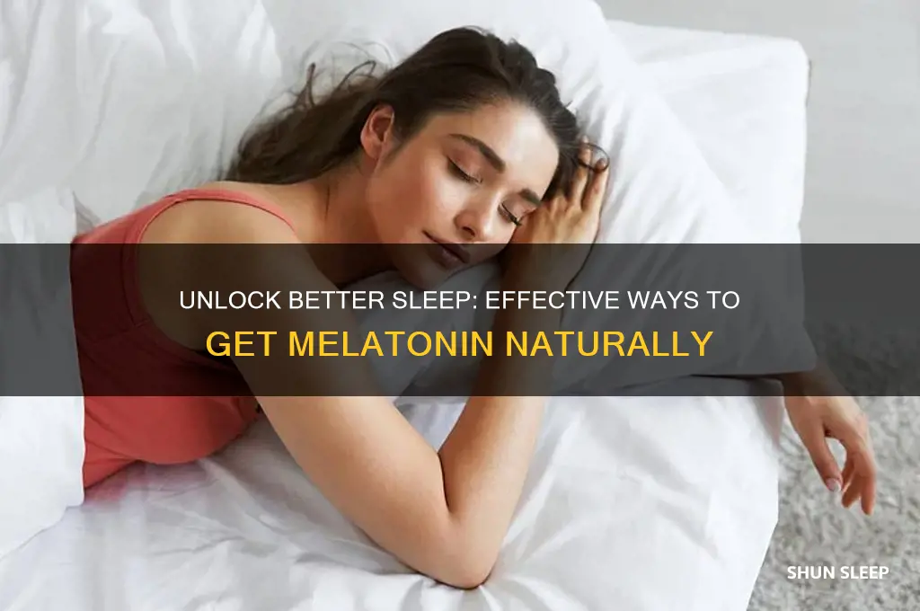 how to get melatonin for sleep