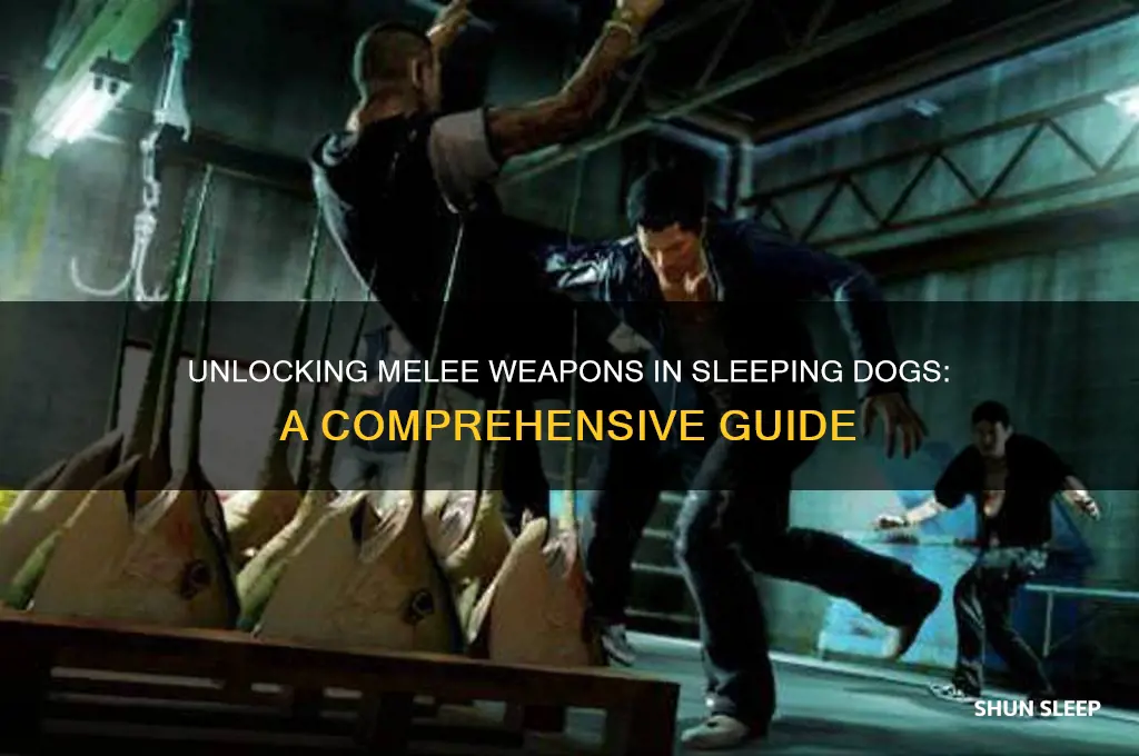 how to get melee weapons in sleeping dogs