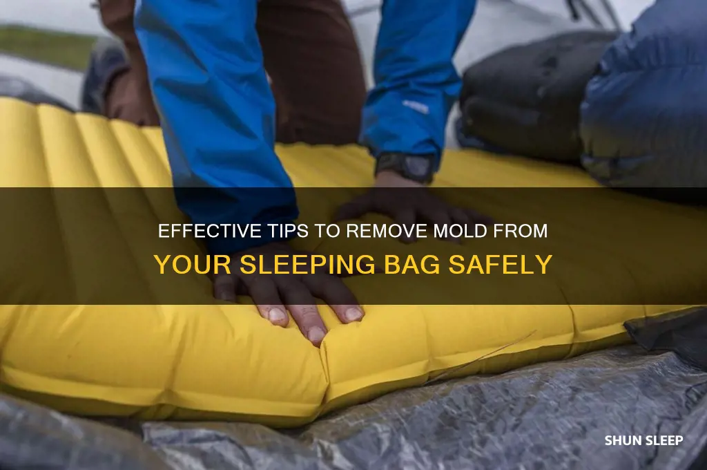 how to get mold out of a sleeping bag