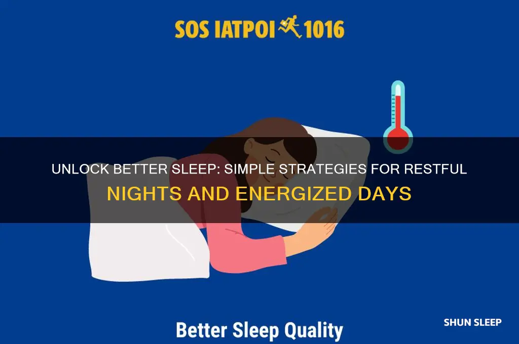 how to get mor sleep