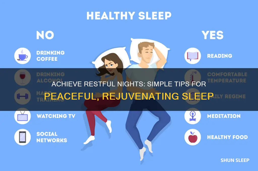 how to get more peaceful sleep
