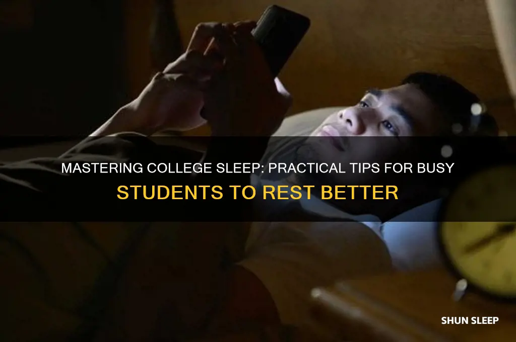 how to get more sleep as a college student