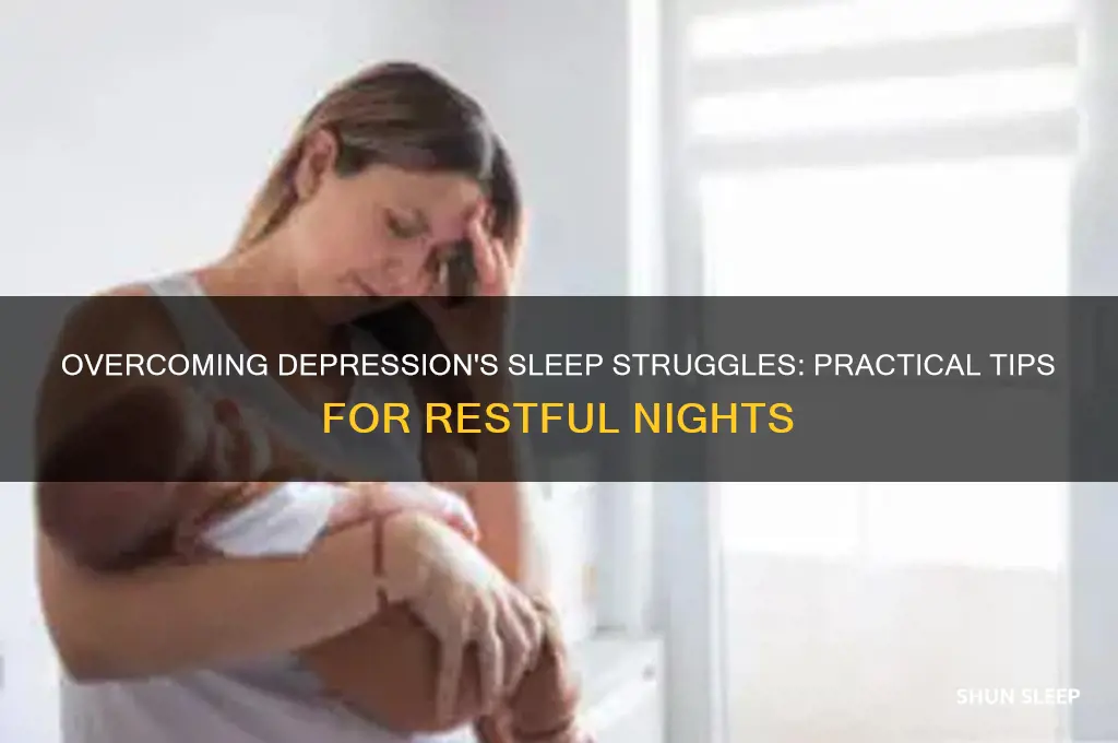 how to get more sleep when depressed
