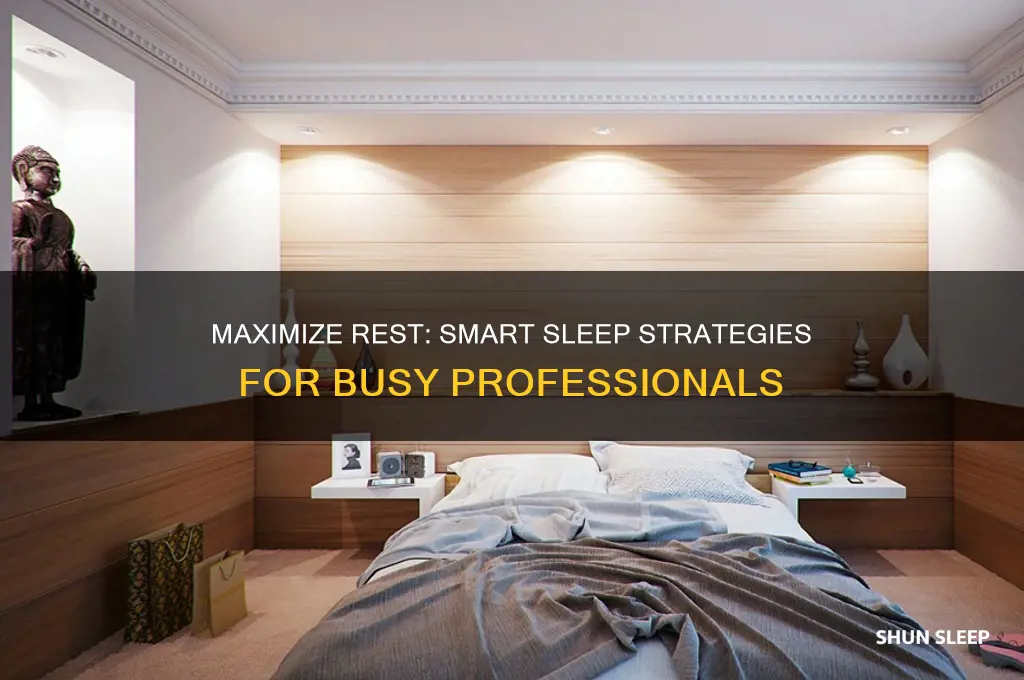 how to get more sleep with a busy schedule