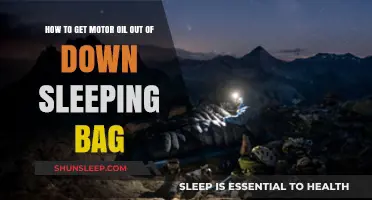Effective Methods to Remove Motor Oil Stains from Down Sleeping Bags