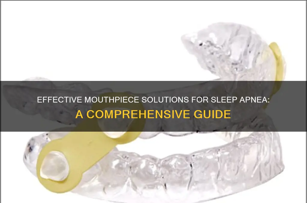 how to get mouthpiece for sleep apnea