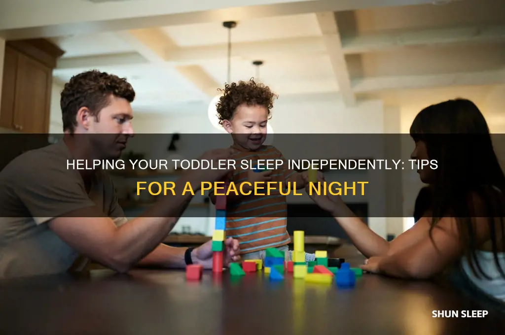 how to get my 1 year old to sleep alone