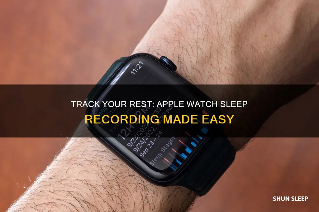 how to get my apple watch to record my sleep