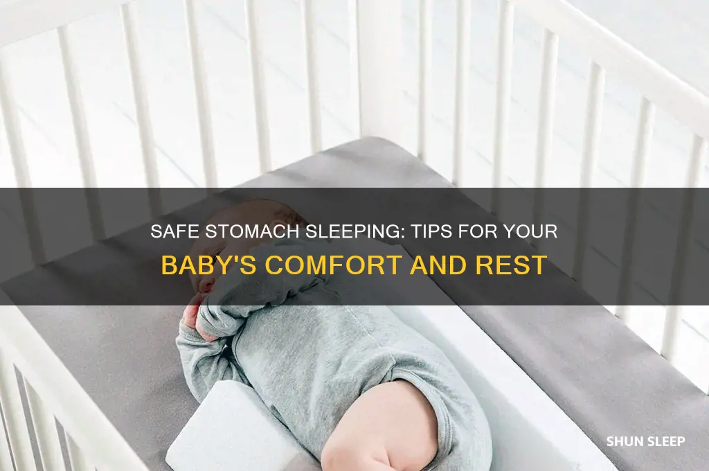 how to get my baby to sleep on her stomach