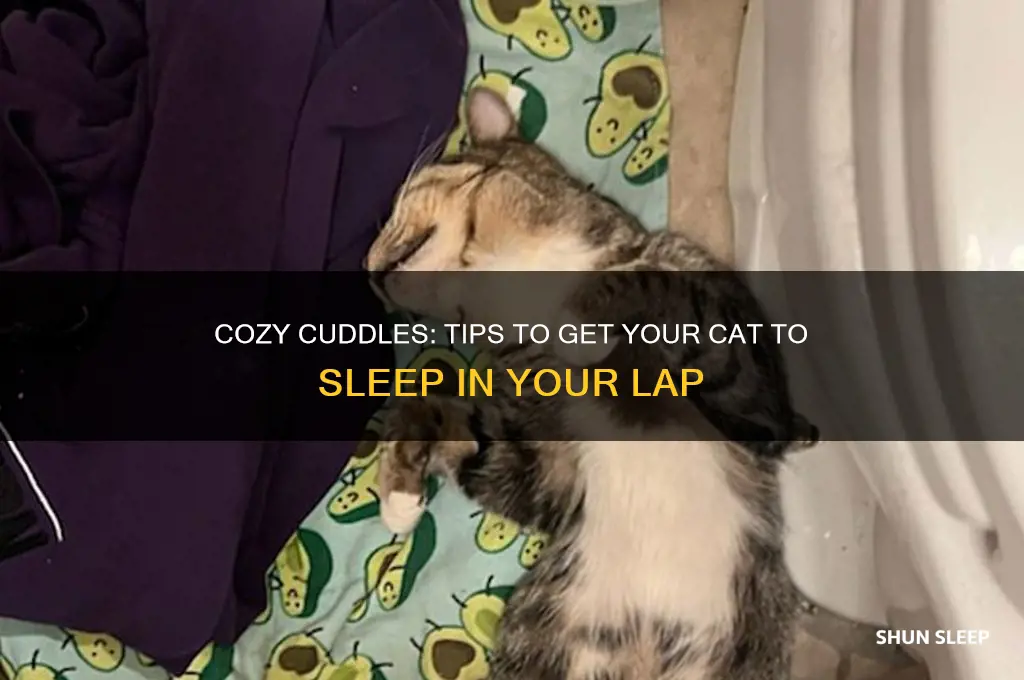 how to get my cat to sleep in my lap