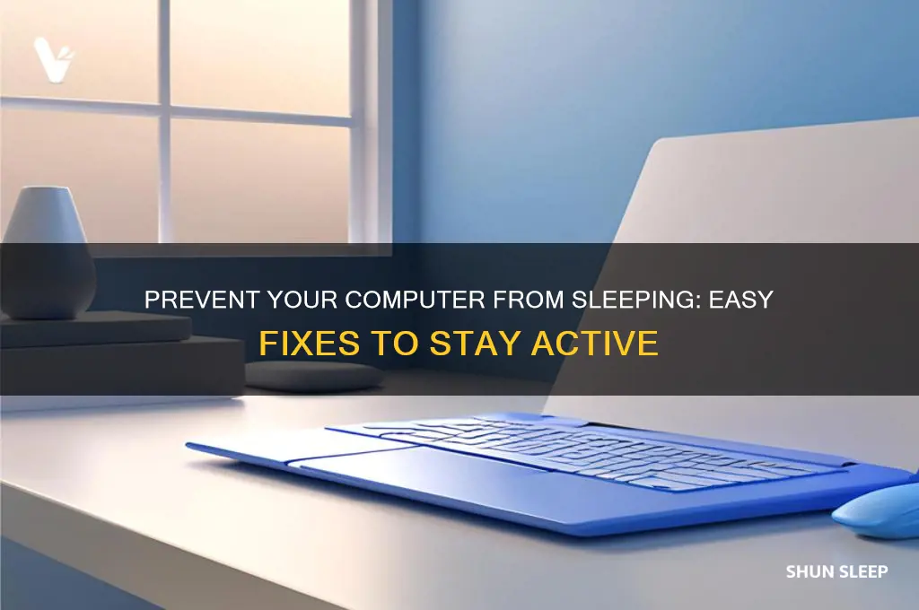 how to get my computer from going to sleep