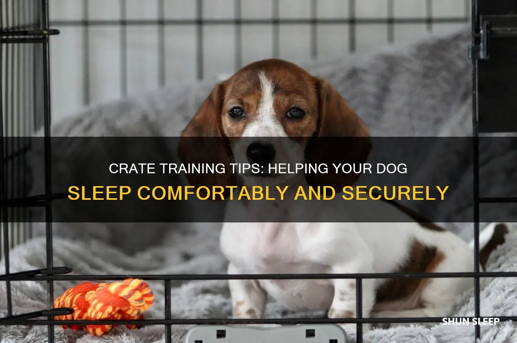 how to get my dog to sleep in a crate