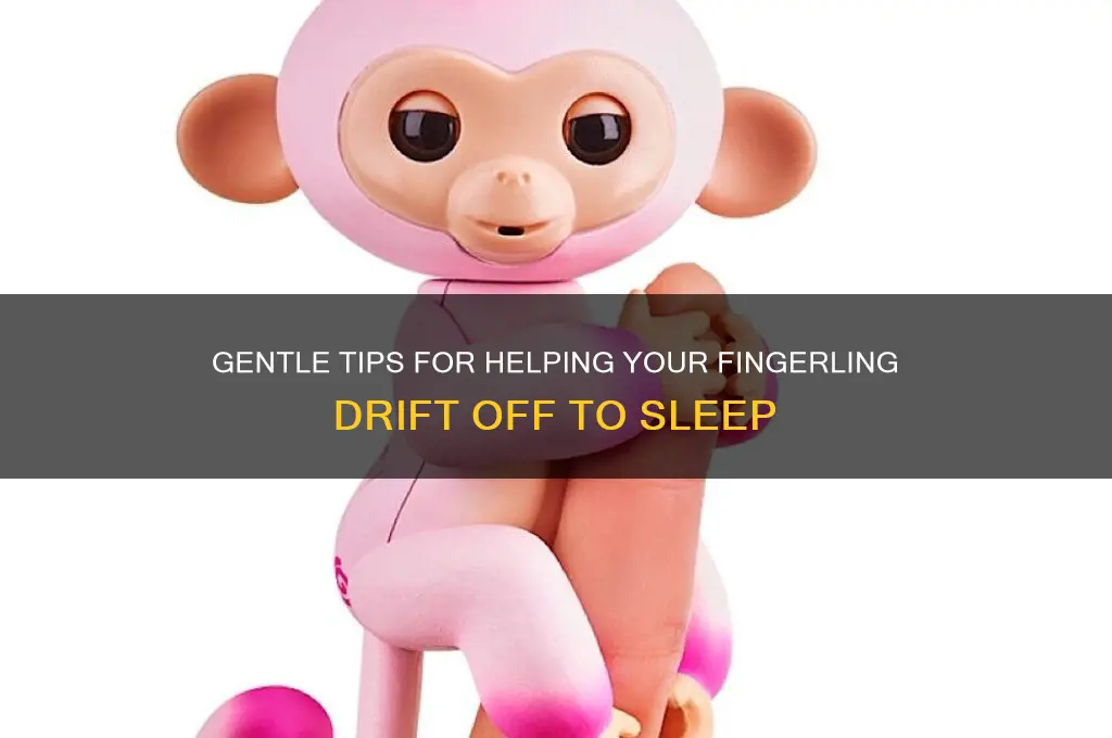 how to get my fingerling to sleep