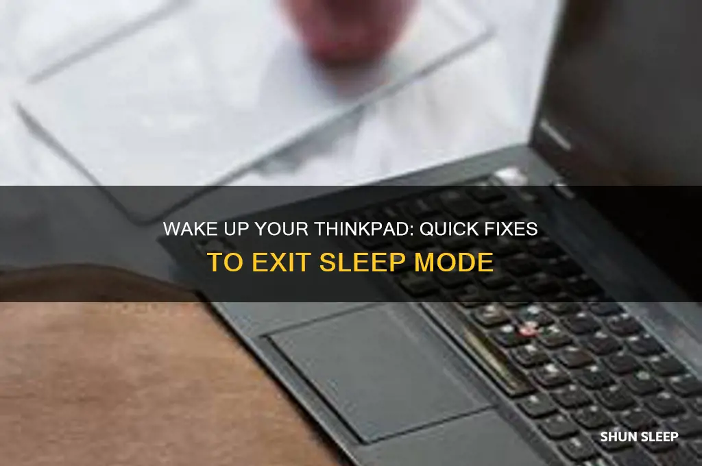 how to get my thinkpad out of sleep mode
