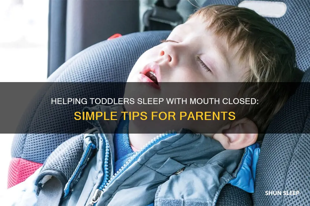 how to get my toddler to sleep with mouth closed