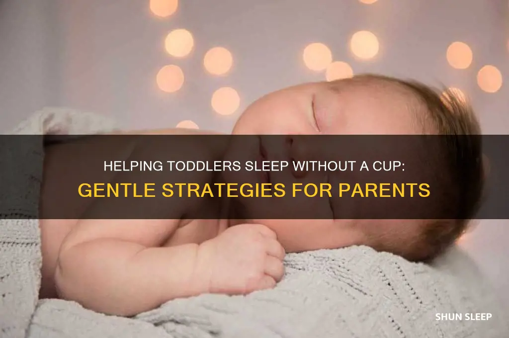 how to get my toddler to sleep without a cup