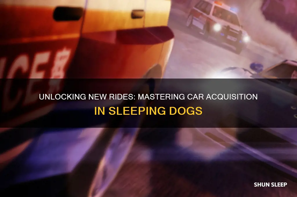 how to get new car in sleeping dogs