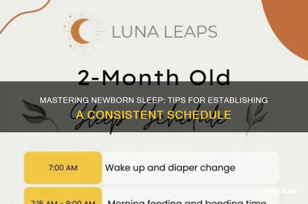 how to get newborn on sleep schedule