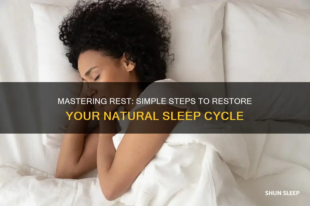 how to get normal sleep cycle