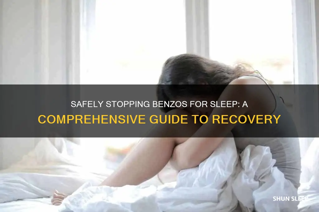 how to get off benzos for sleep