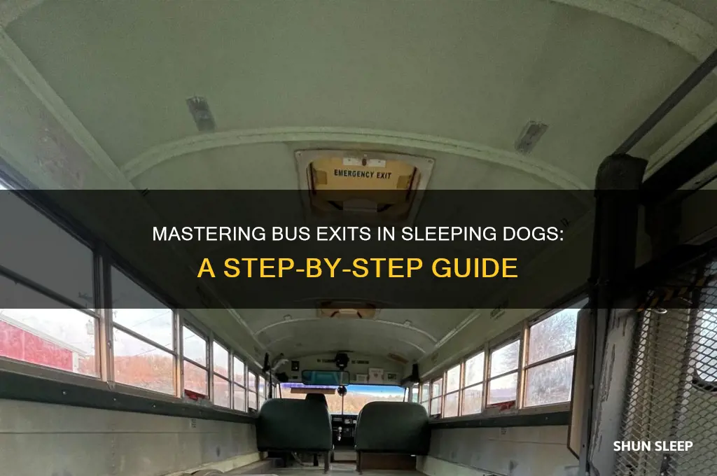 how to get off the bus in sleeping dogs
