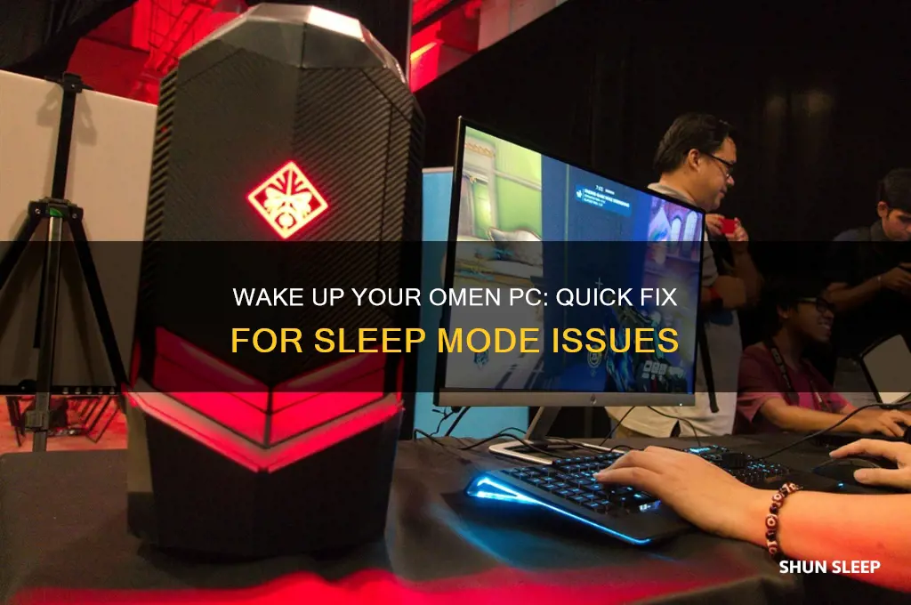 how to get omen pc out of sleep mode