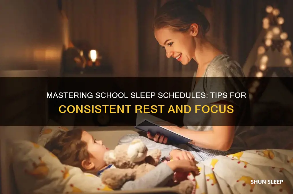 how to get on a sleep schedule for school