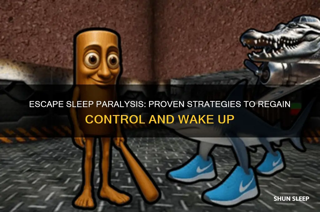 how to get out from sleep paralysis