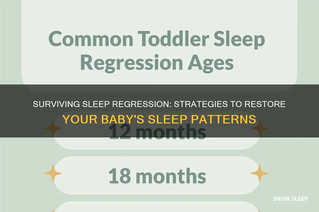 how to get out of 4 month sleep regression