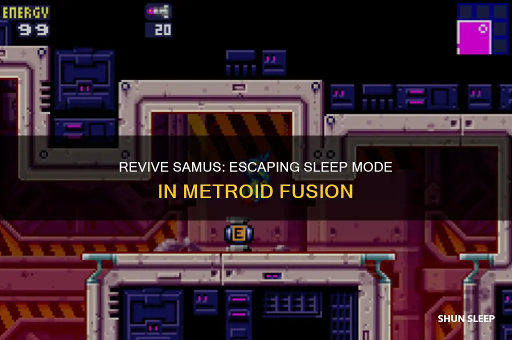 how to get out of sleep mode in metroid fusion