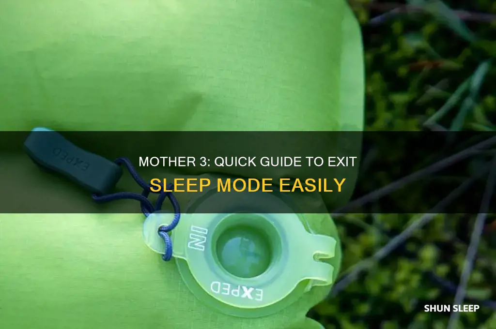how to get out of sleep mode in mother 3