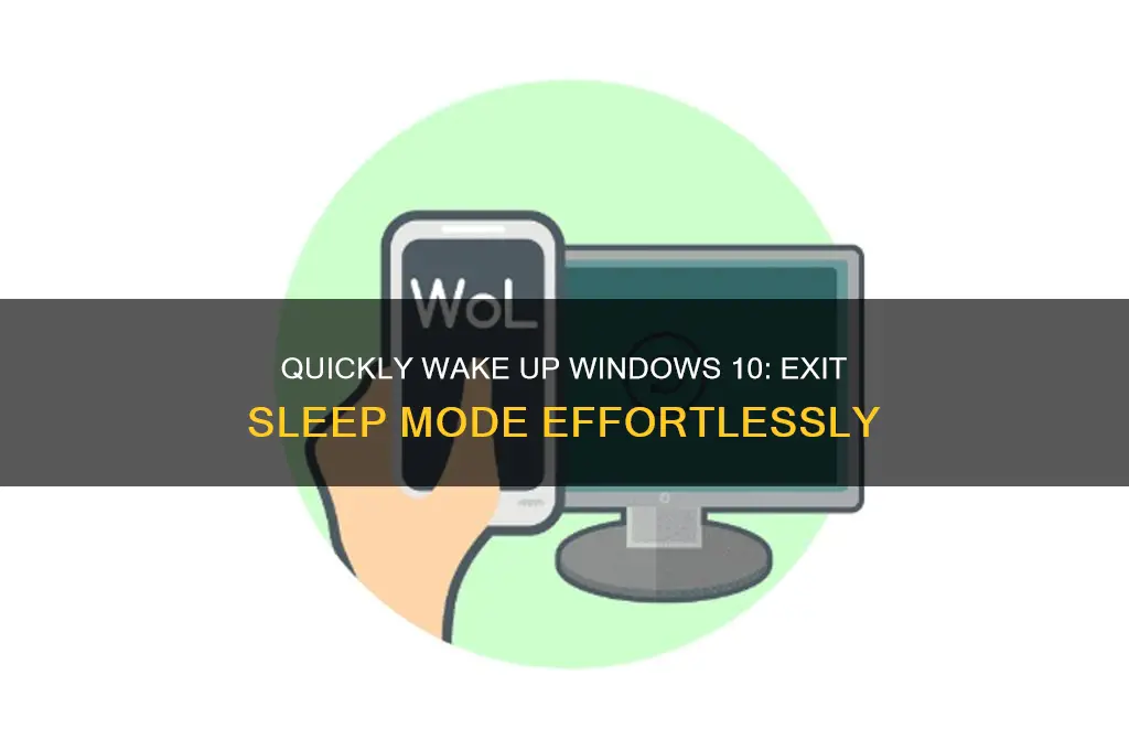 how to get out of sleep mode in windows 10