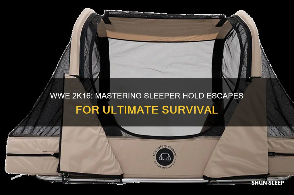 how to get out of sleeper hold in wwe 2k16