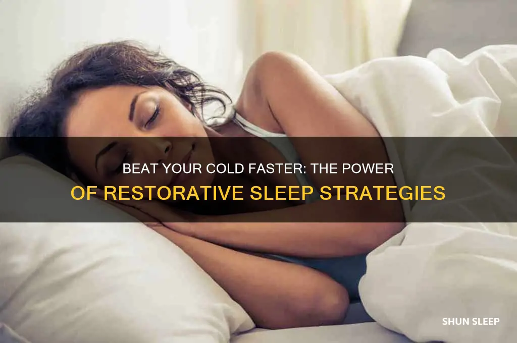how to get over a cold sleep a lot